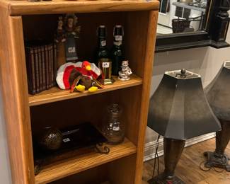 Book case Including lots of collectiblesAnd lamps