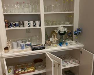 More glassware, including collector items, crystal ,vases, and more
