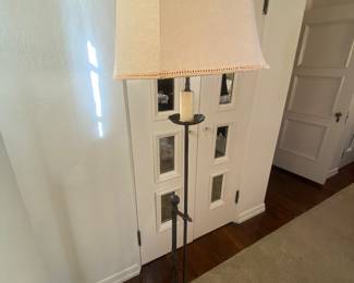 Wrought iron floor lamp
63 1/2” tall