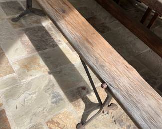 Welch Pig Beanch 
L 71” x D 10” x H 18 1/2”