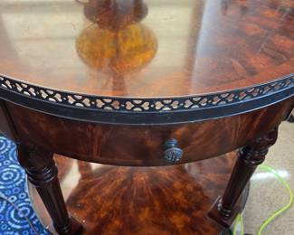Round side table 26 1/2 x H 28 1/2”