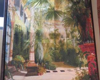Carl Blechen "The Palm House" Large Canvas Print