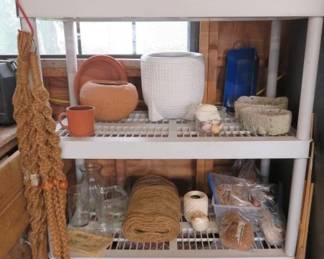 Garden Planters, Macrame Cord & Hangers