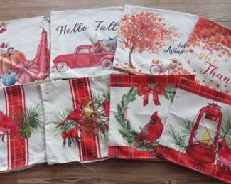 Fall/Christmas Pillow Covers