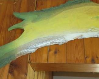 Hand Carved Wood Dolphin Fish