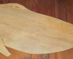 Large Wood Whale Wall Art