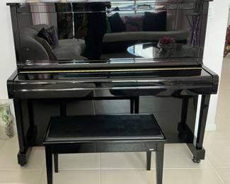 Yamaha MX100B Disklavier Serial # 3583 Made in Japan
Yamaha Professional Studio Upright with Disklavier Player Piano System is in good working order.  It plays floppy disks.