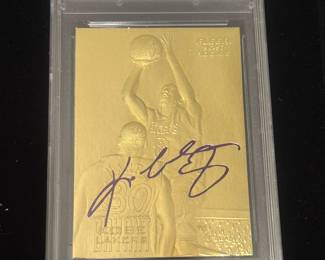 Kobe Bryant ROOKIE - Purple Signature 23KT Gold 1996-97 Fleer Limited Ed. WCG 10 Gem-MT Card. Autograph