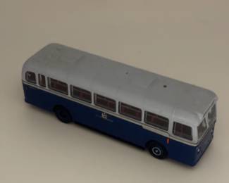 Rare Vintage Diecast Blue & Gray Bus - Made In England