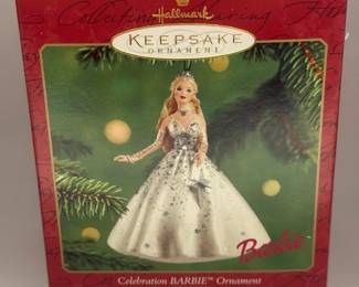 Hallmark Barbie Keepsake Ornament Celebration Barbie Special 2001 Edition.  Decorate Year Round!
