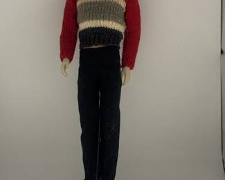 Vintage Ken Doll In Sweater By Mattel