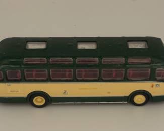 Rare Vintage Diecast Yellow & Green Bus - Made In England