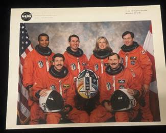NASA Space Shuttle Promo & Mission Facts 8x10 Crew Of Space Shuttle Mission STS-85.