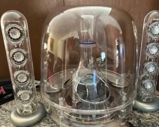 Vintage Harman Kardon Soundsticks. Sub woofer and speakers.