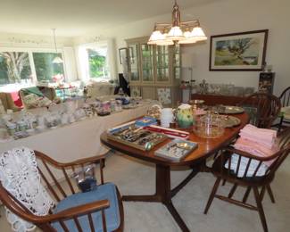 Dining and living room areas.