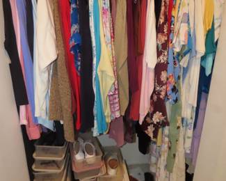 Ladies clothing, all sizes. Shoes 5, 5.5, and size 6.