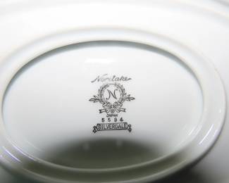 120 piece bone chine Noritake "Silverdale" dinner set.