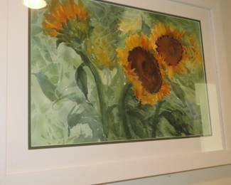 Watercolors Sunflowers, Barbara Marsh.