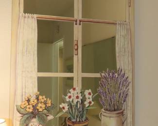 Decorative window mirror.
