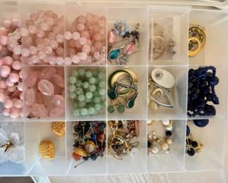 Asst. stone necklaces and earrings