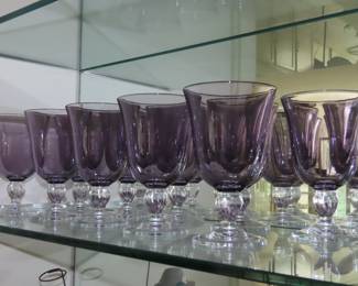 Amethyst water golblets.