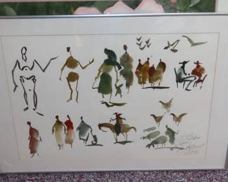 Milford Zornes, watercolor. Signed oersonally to the owners.
