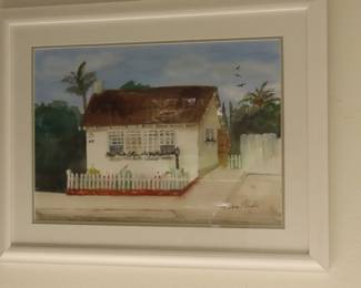 Watercolors Beach Cottage, Barbara Marsh.