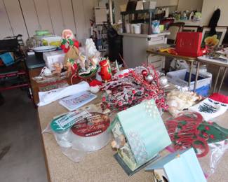Christmas items incuding Anna Lee characters.