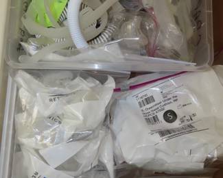 Phillips Respironics CPAP machine, Proactiv nebulizer and new unopened tubes, masks and supplies.