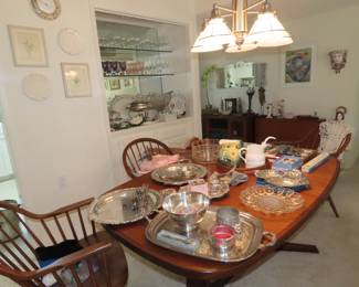 Dining and living room areas.