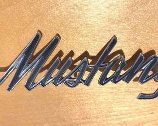 Vintage Mustang Car Emblem