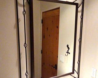 Interesting Iron Mirror With Open Detail 