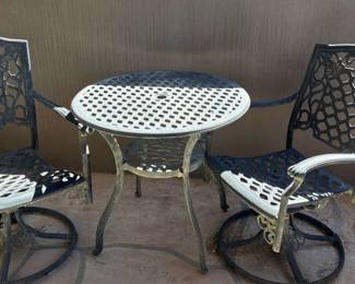 Metal SwivelingRocking Patio Set