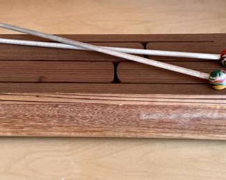 Handcarved Wooden Tongue Drum