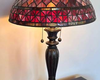 Heavy Metal Tiffany Style Lamp
