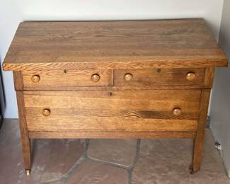 Vintage Wood Side Table