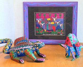 Mexican Hand Painted Art Pieces