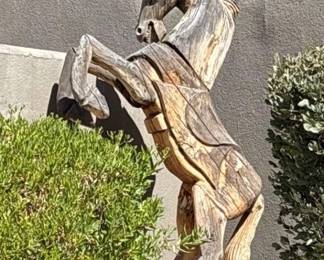 Rustic Rearing Horse