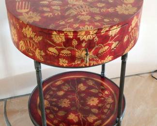 Fun Round Red Side Table