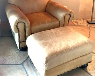 Leather ChairOttoman