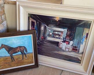 Artist Signed Horse PrintPaintings