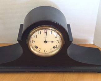 Ansonia Dark Wood Mantel Clock