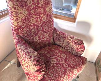 Vintage Recovered Wingback Chair