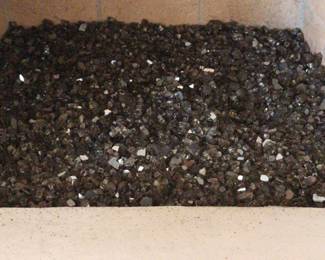 Shiny Black Fireplace Glass