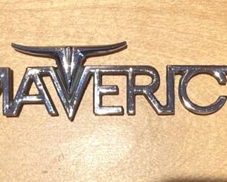 Vintage Maverick Car Emblem
