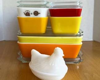 Collectible Vintage Pyrex Dishes Atlas Glass Chicken