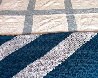 Quilt Cover Hand Knitted Throw