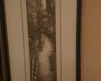 Signed Venice print $60