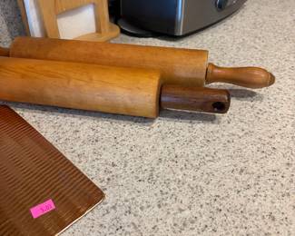 Vintage hardwood rolling pins