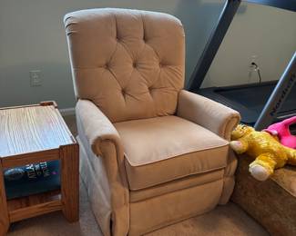 Push button recliner